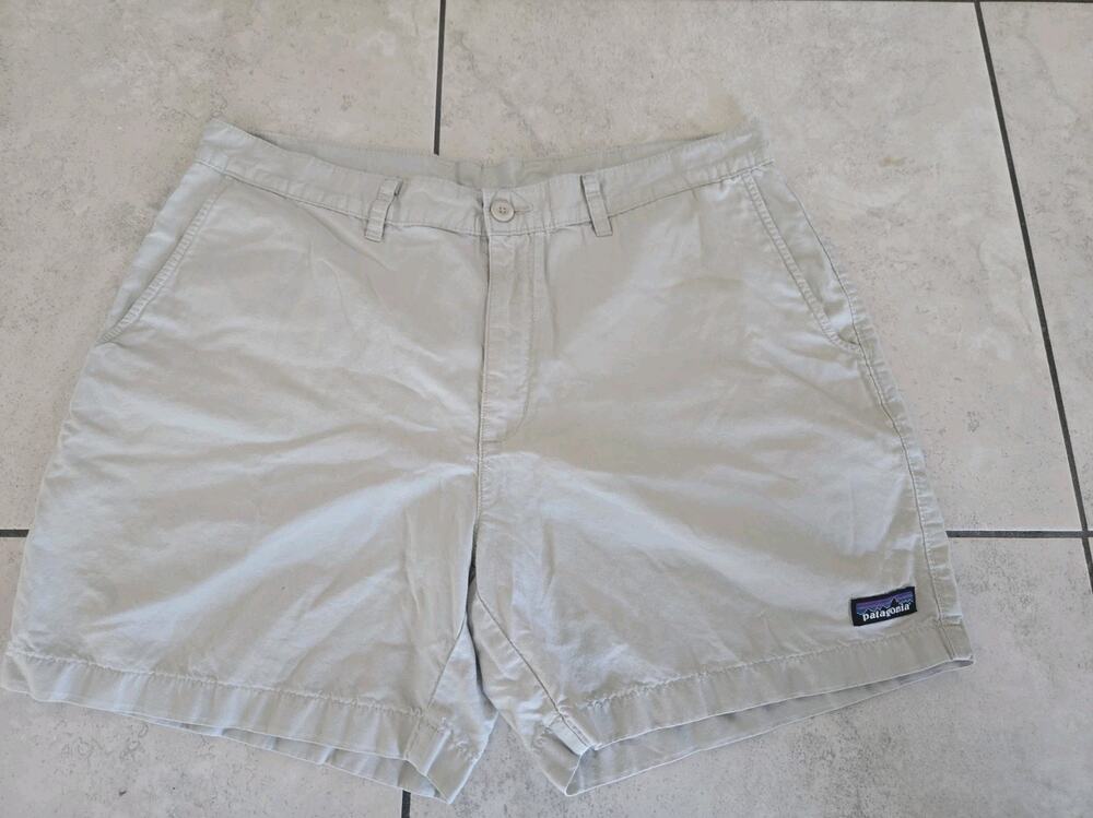 PATAGONIA Organic Cotton Men's Light Brown Shorts Chino Casual Summer 36